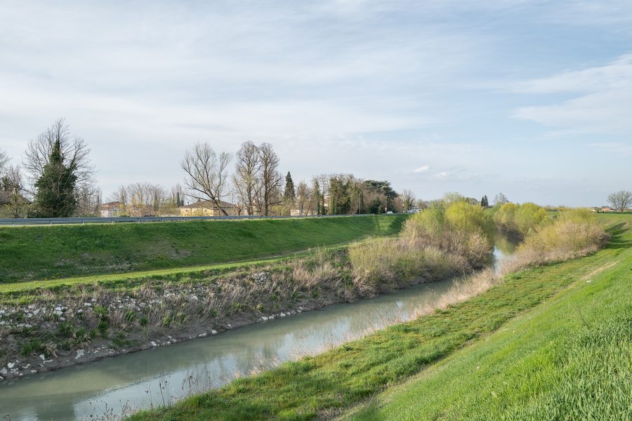 Panaro bei Ravarino in der Provinz Modena