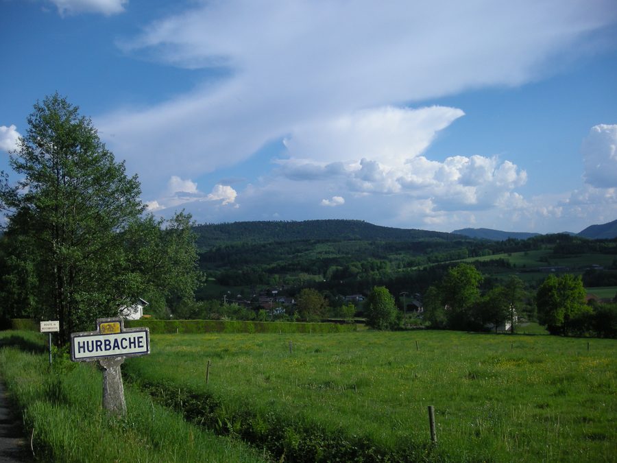 Entrée d'Hurbache dans les Vosges, en provenance de Moyenmoutier