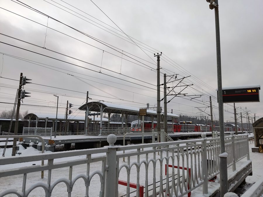 Zelenogorsk railway station in Saint Petersburg