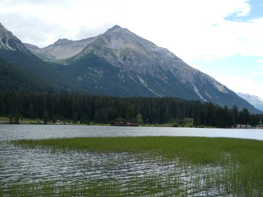 Lenzer Horn über dem Heidsee bei Lenzerheide