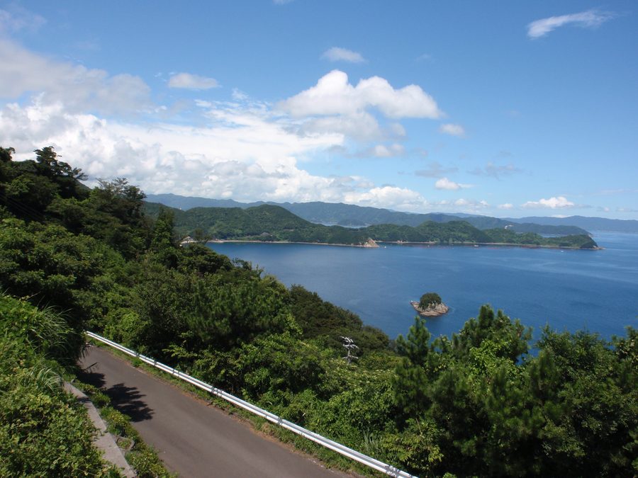 Blick auf die Tsukumi-Bucht