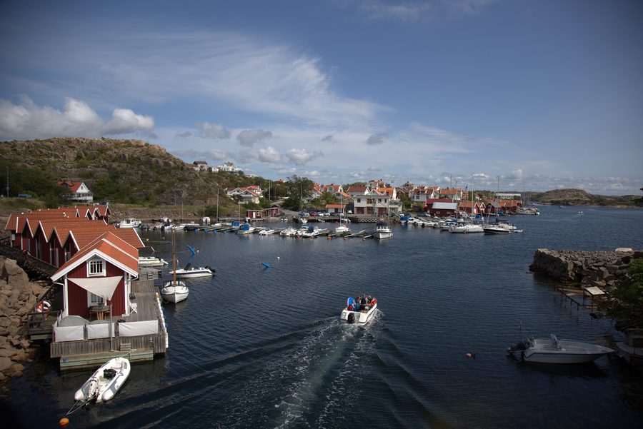 Vy över Hovenäset från bron.