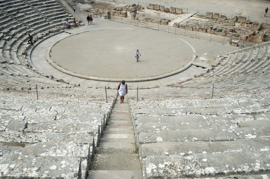 Antikes Theater von Epidaurus in der Argolis