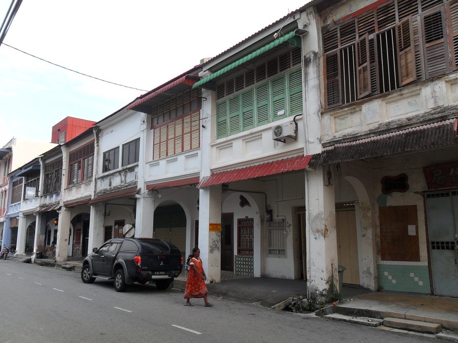 Straßenszene in George Town auf Penang