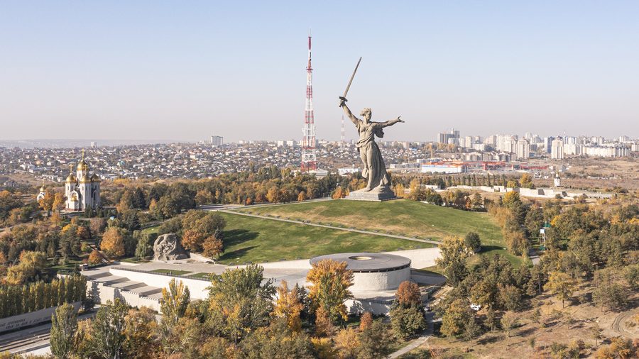 Gedenkkomplex auf dem Mamajew-Hügel in Wolgograd