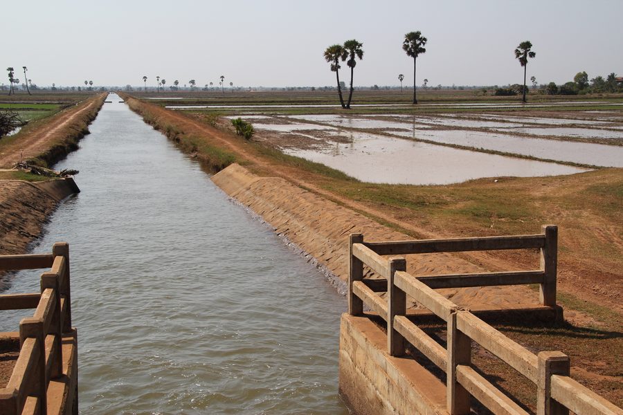 Bewässerungskanal in Kampong Thom