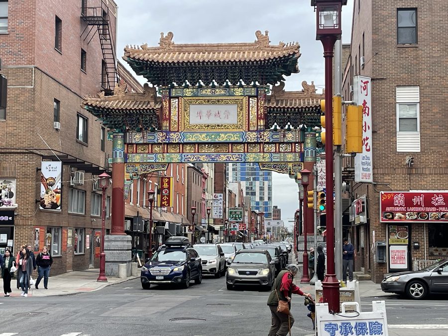 Straßenszene in Philadelphias Chinatown