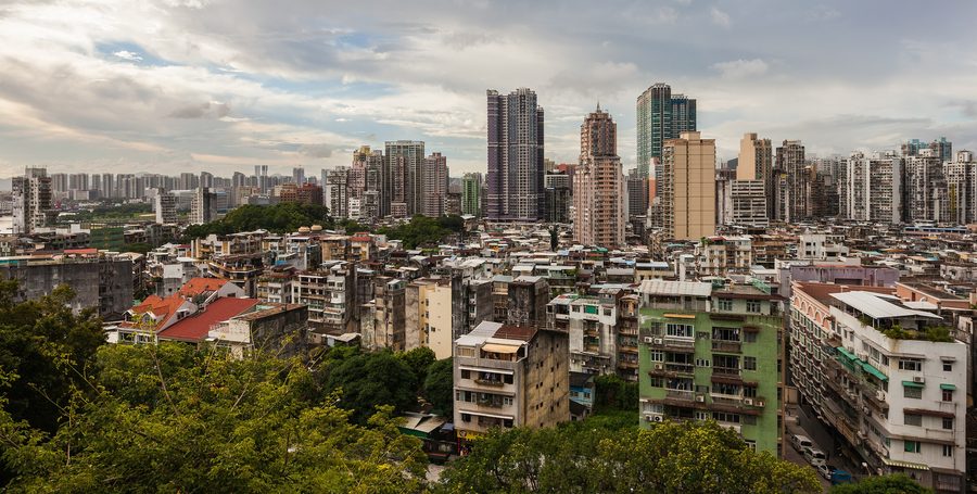 Panoramablick auf die Stadt Macao