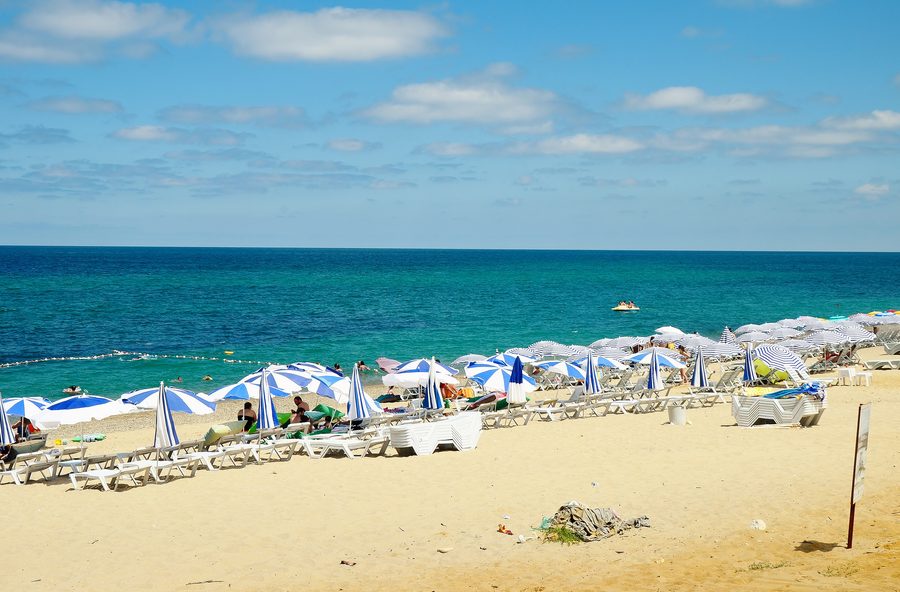Strand von Yalıköy in Çatalca an der Schwarzmeerküste der Provinz Istanbul