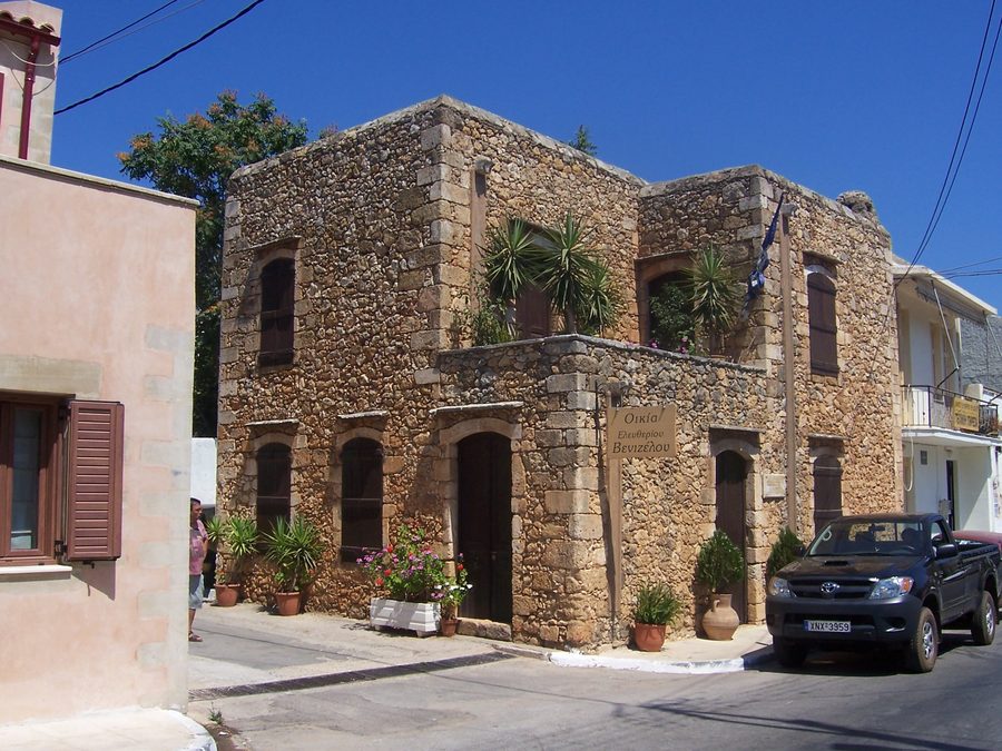 Exterior of Venizelos' House in Mournies, Crete
