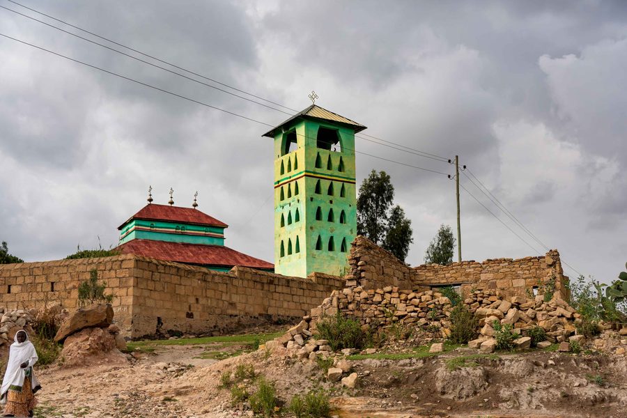 Aksum in der weiten Hochlandlandschaft von Tigray.