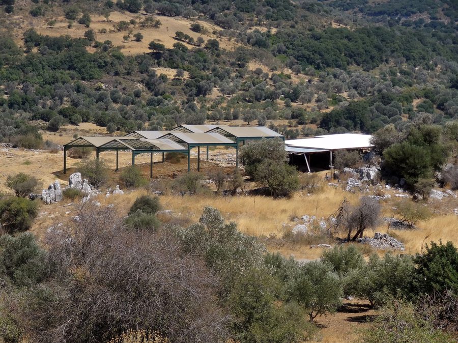 Archäologische Ausgrabungsstätte von Monastiraki in der Gemeinde Amari auf Kreta