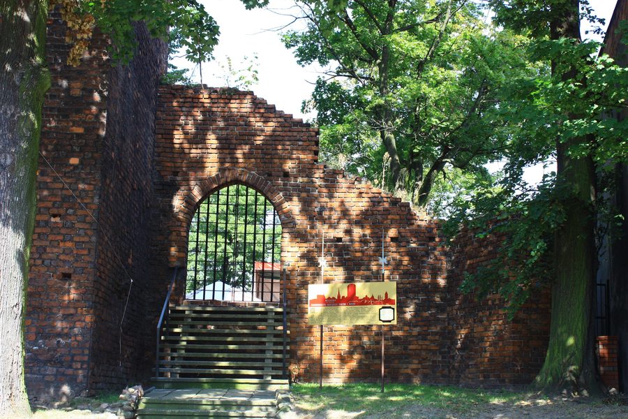 Burgruine mit Turm und Museum in Ostrzeszów