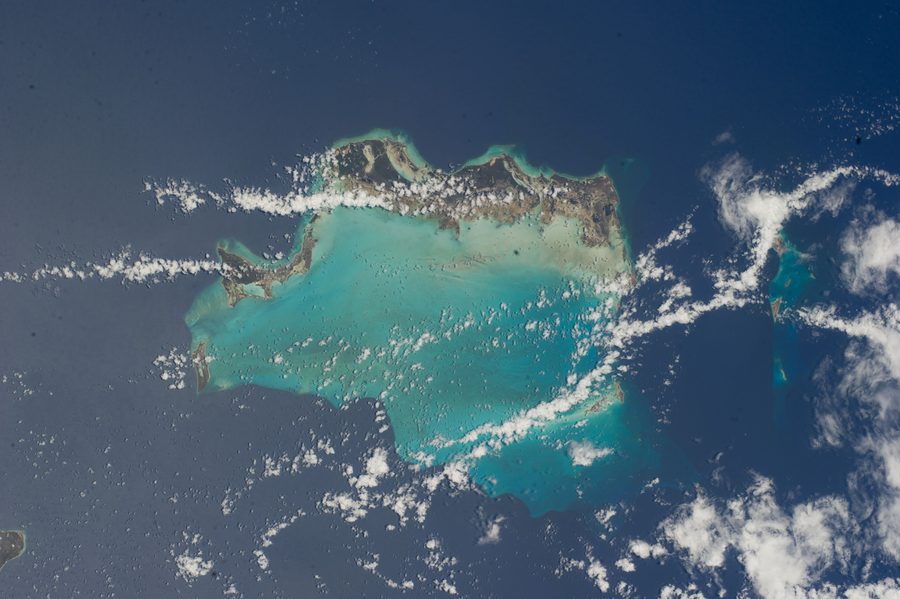 Luftaufnahme der Turks- und Caicosinseln mit North Caicos und weiteren Caicosinseln
