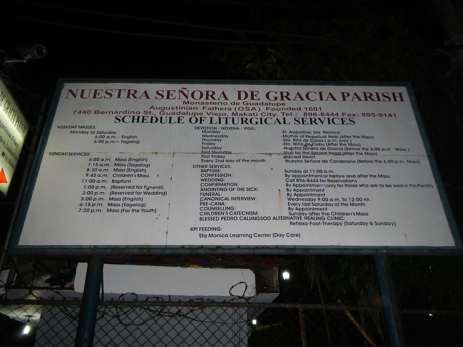 Außenansicht der Nuestra Señora de Gracia Church in Makati