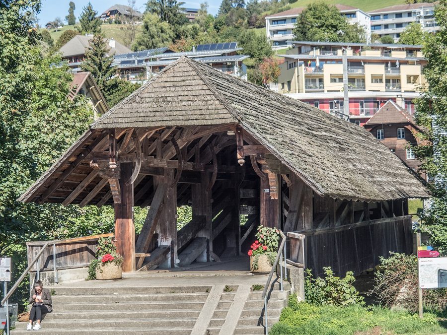 Moosbrücke über die Ilfis bei Langnau im Emmental