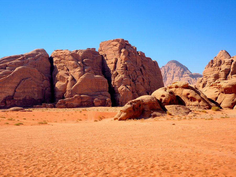 Wüstenlandschaft von Wadi Rum