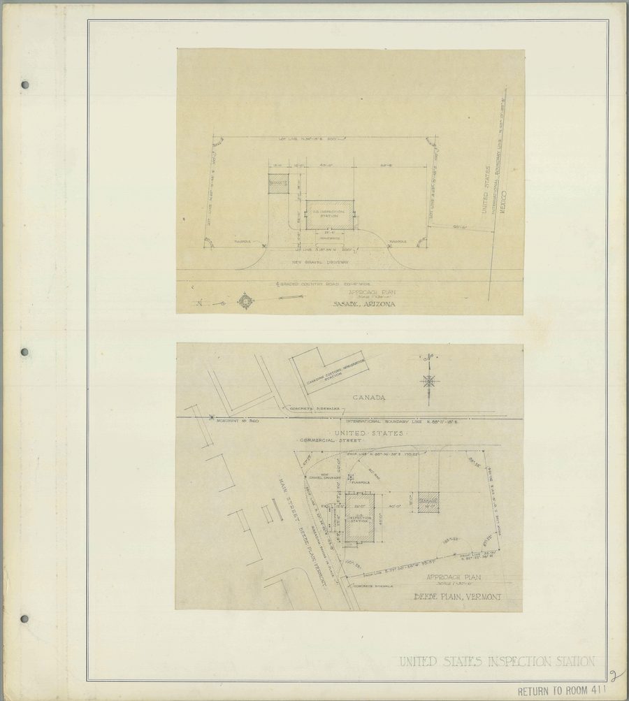 Historische Aufnahme von Sasabe, Arizona