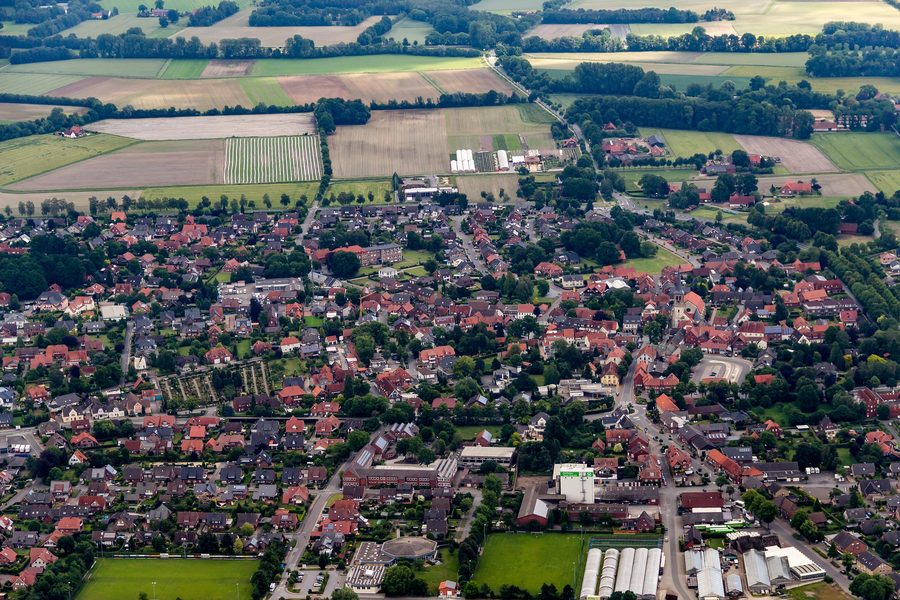 Ortsansicht von Glandorf in Niedersachsen
