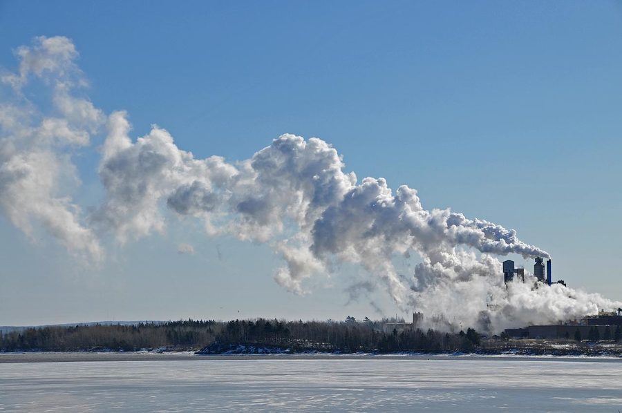 Papierfabrik bei Abercrombie Point im Pictou County