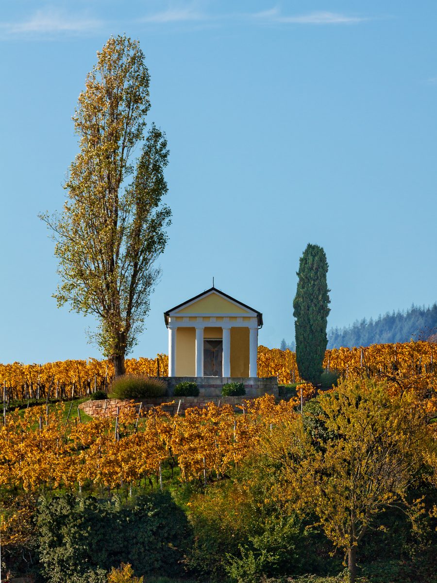 Weinbergshütte auf dem Heiligenberg bei Maikammer in Rheinland-Pfalz