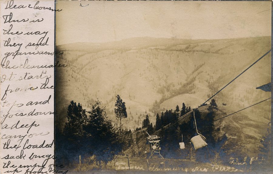 Historische Farmers' Tramway Company in Nezperce, Idaho