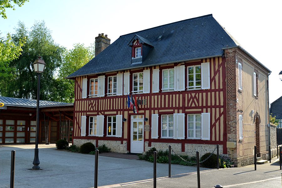 Rathaus von Le Breuil-en-Auge im Département Calvados