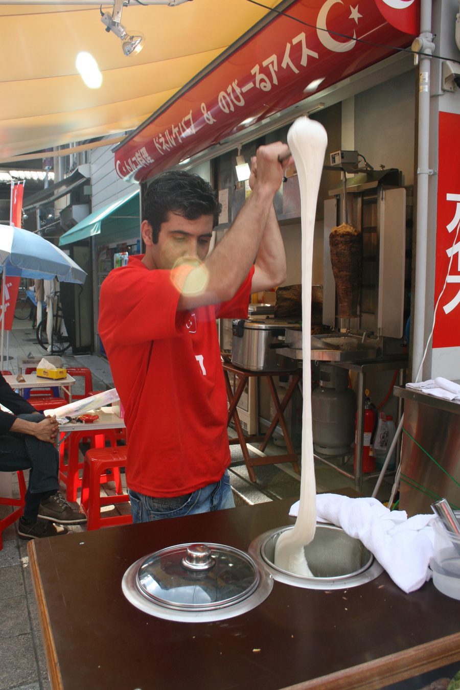 Maraş-Dondurma in einem Geschäft in Kyoto