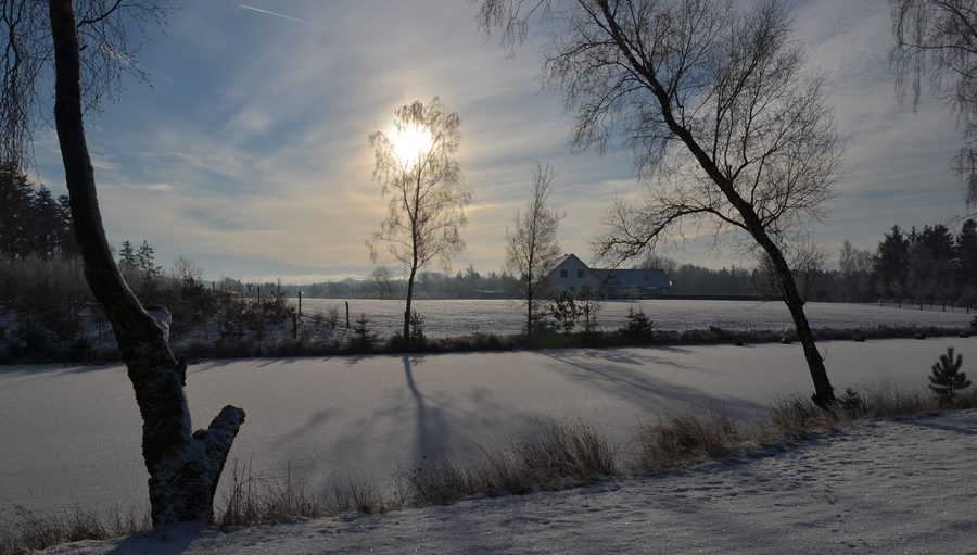 Landscape near Silkeborg in Midtjylland, Denmark.