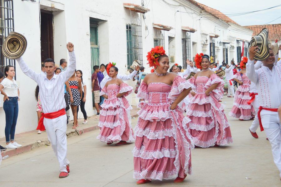 Cumbia-Tanz bei einem Fest in Mompox
