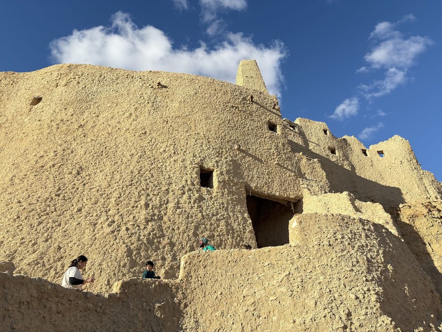 Überreste des Orakeltempels in der Oase Siwa