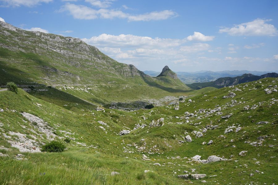 Berglandschaft im Durmitor-Gebiet in Montenegro
