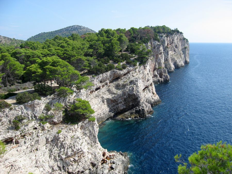 Cliffs in Telascica Nature Park, Dugi Otok, Croatia