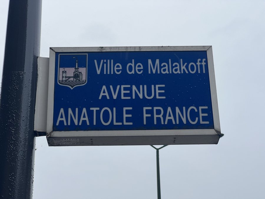 File:Plaque Avenue Anatole France - Malakoff (FR92) - 2023-08-11 - 2.jpg