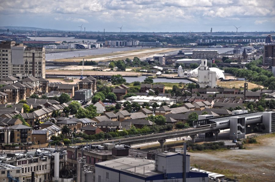 City scenery in Newham, East London