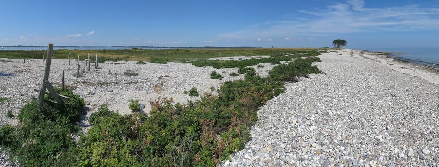Blick von Schleimünde in das Naturschutzgebiet Schleimündung