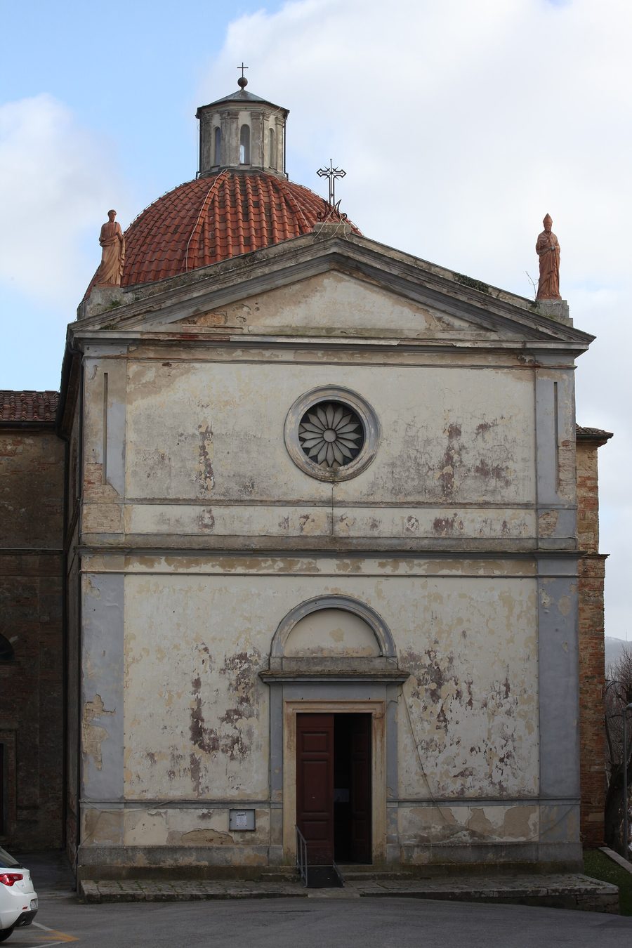 Außenansicht der Kirche San Niccolò in Casciana Alta