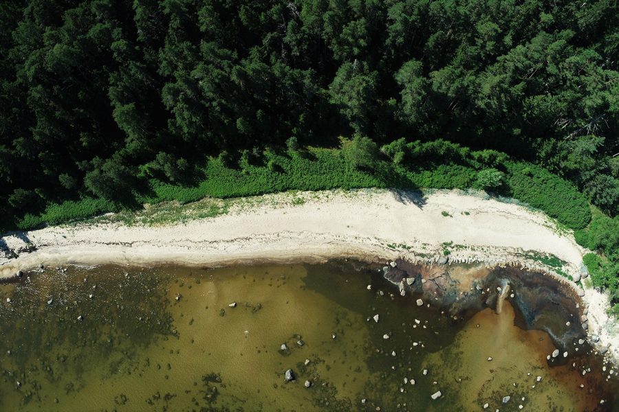 Landschaft in Estland aus der Luft