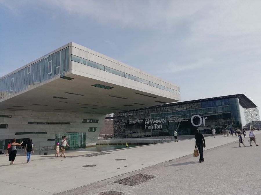 Außenansicht des Museum of European and Mediterranean Civilisations in Marseille