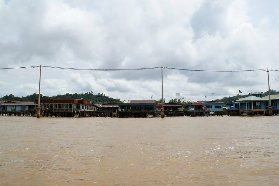 Stilt houses in Kampong Ayer over the water in Bandar Seri Begawan.