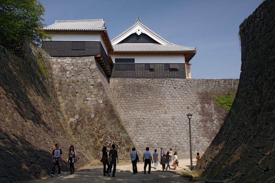 Burg Kumamoto in der Präfektur Kumamoto, Japan