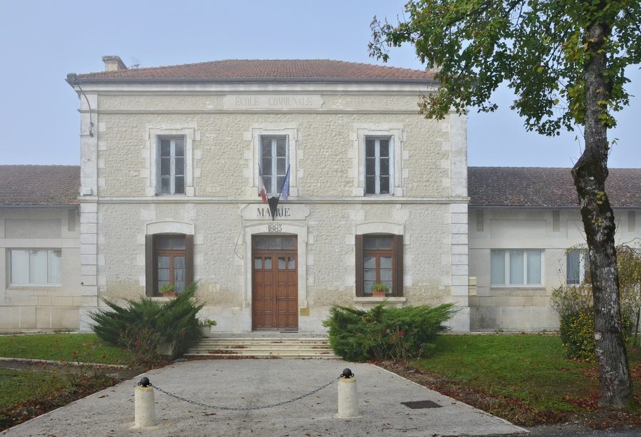 City hall of Montignac-le-Coq, Charente, France