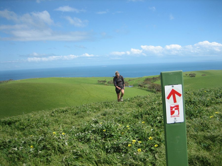 Wanderer auf dem Heysen Trail nahe Waitpinga