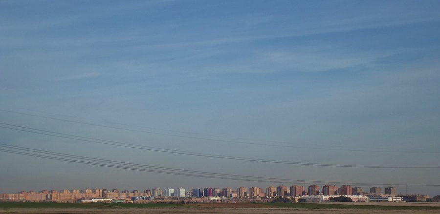 Skyline von Parla in Spanien