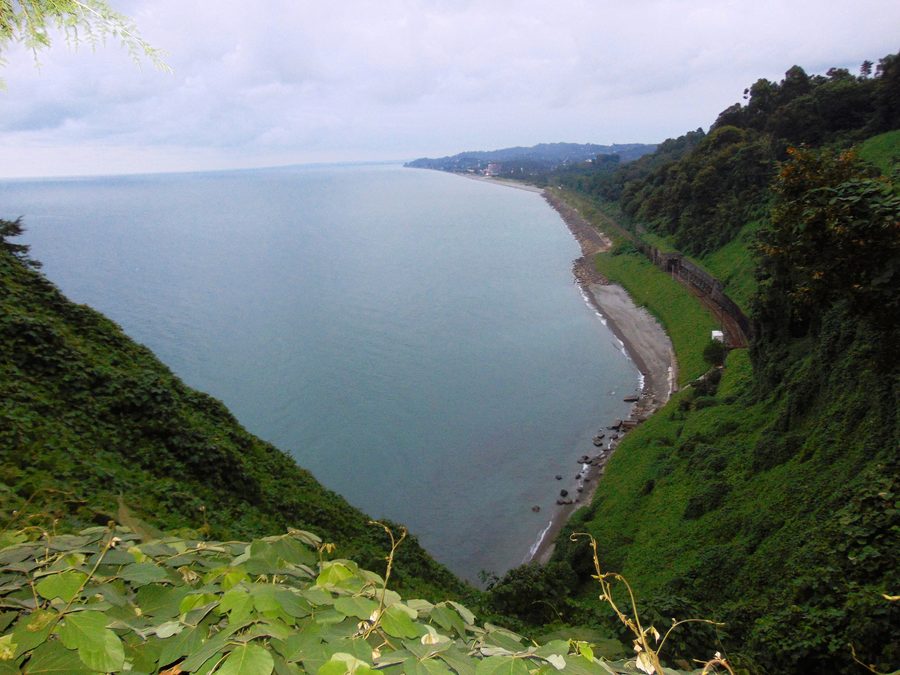Landschaft im Botanischen Garten von Batumi in Adjara, Georgien