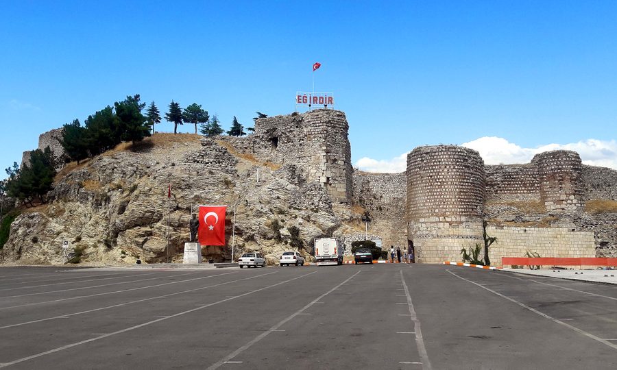 Eğirdir Castle in Isparta Province, Turkey
