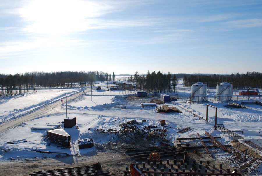 Ansicht des Alexandrowski rajon in der Oblast Tomsk, Russland