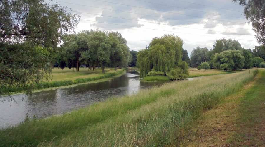Die Vechte bei Schüttorf in der Grafschaft Bentheim