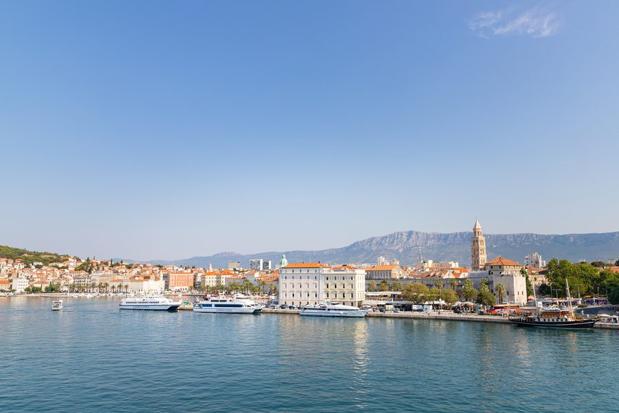 Fährhafen von Split an der kroatischen Adriaküste