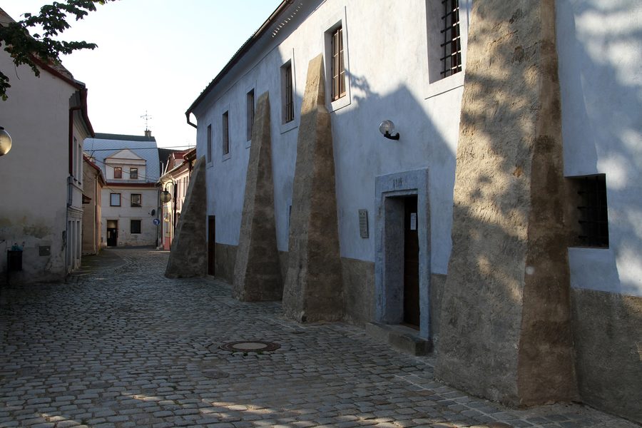Gasse in Česká Lípa, Tschechien